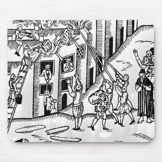 ロンドンの素晴らしい火の間の消火 マウスパッド (正面)