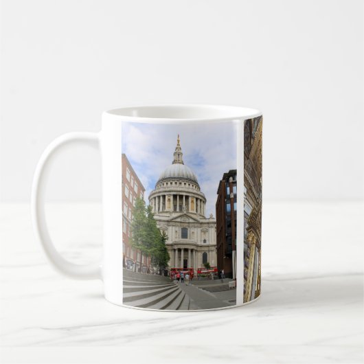 ロンドンの聖パウロ大聖堂 コーヒーマグカップ (左)