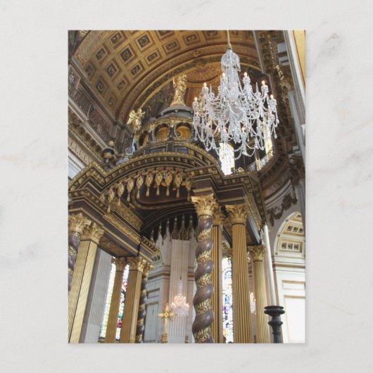 ロンドンの聖パウロ大聖堂 ポストカード (正面)