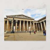ロンドンの英語の大英博物館への正面玄関 ポストカード (正面)