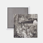 ロンドンの茶船でバルクを壊す マグネット (正面/裏面)