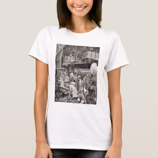 ロンドンの茶船でバルクを壊す Tシャツ (正面)