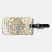 ロンドンの荷物のラベルのヴィンテージの地図 ラゲッジタグ (正面横)