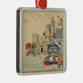 ロンドンの落書き場面 メタルオーナメント (右)