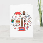 ロンドンの落書き カード (正面)