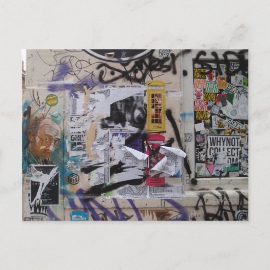 ロンドンの落書き ポストカード (正面)