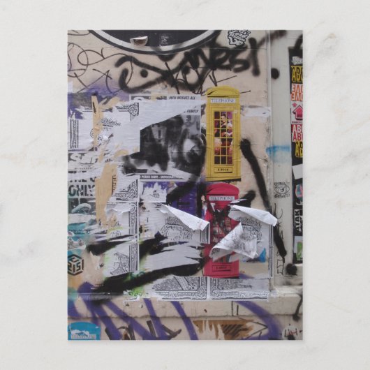 ロンドンの落書き ポストカード (正面)