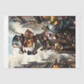 ロンドンの街に住むステームパンクビクトリアンビーグル犬 薄葉紙 (正面)