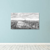 ロンドンの街の一般見解 キャンバスプリント (インサイチュ (ウッドフロア))