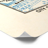 ロンドンの街の地図 – ベイカー通り ポスター (角)