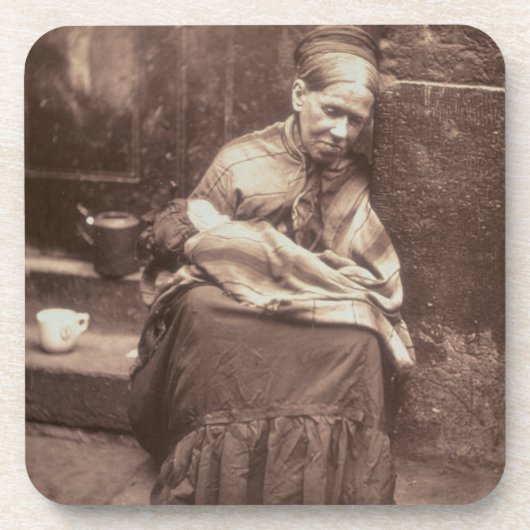 「ロンドンの街の生活」からのクローラー、1877-7年 コースター (正面)