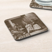 「ロンドンの街の生活」からの古い家具、1877- コースター (左側)