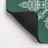 ロンドンの街の隠された言葉とイメージ マウスパッド (コーナー)