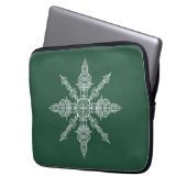 ロンドンの街の隠された言葉とイメージ ラップトップスリーブ (正面左)