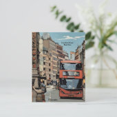 ロンドンの街を象徴する赤いバス イギリス 個人用 ポストカード (スタンド正面)