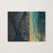 ロンドンの街並みと夕日 ジグソーパズル (横)