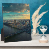 ロンドンの街並みと夕日 フォトプラーク (側面)