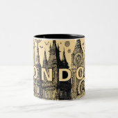 ロンドンの街並み ツートーンマグカップ (中央)