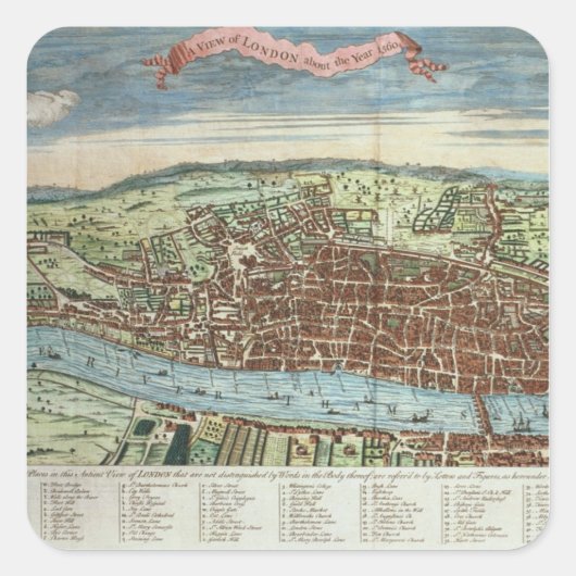 ロンドンの表示, c.1560 スクエアシール (正面)