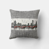 ロンドンの装飾用クッション16" x 16" クッション (裏面)