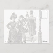 ロンドンの西と東の端 ポストカード (裏面)