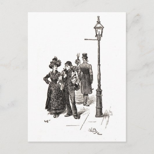 ロンドンの西と東の端 ポストカード (正面)