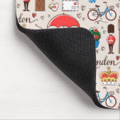 ロンドンの記号パターン マウスパッド (コーナー)