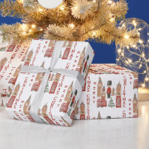 ロンドンの赤いバスとビッグベンのメリークリスマス