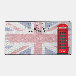 ロンドンの赤い電話ボックスにインスパレーションをもらおう デスクマット