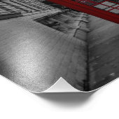 ロンドンの赤い電話ボックスの写真プリント フォトプリント            (角)