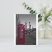 ロンドンの赤い電話ボックス ポストカード (スタンド正面)