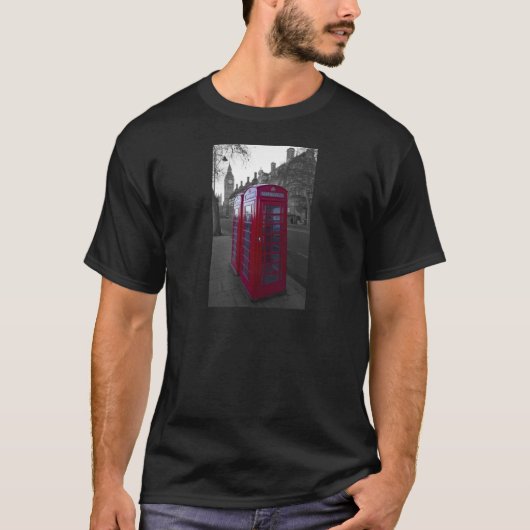 ロンドンの赤い電話ボックス Tシャツ (正面)
