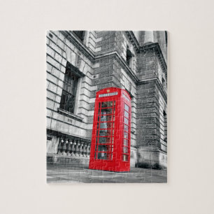 ロンドンの赤い電話箱- 8x10 - 110 PC ジグソーパズル