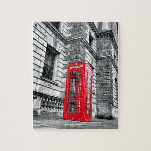 ロンドンの赤い電話箱- 8x10 - 110 PC ジグソーパズル (縦)