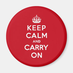 ロンドンの赤のKeep Calm and Carry On マグネット
