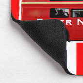 ロンドンの赤バス マウスパッド (コーナー)