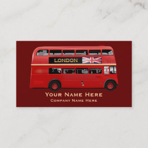 ロンドンの赤バス 名刺