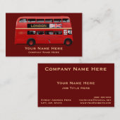 ロンドンの赤バス 名刺 (正面/裏面)