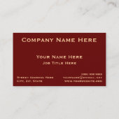 ロンドンの赤バス 名刺 (裏面)