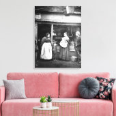 ロンドンの通りシビクトリアンーン キャンバスプリント (インサイチュ (リビング))