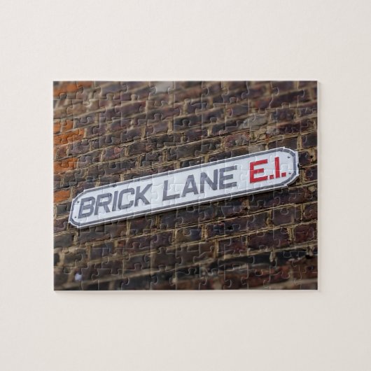 ロンドンの通りシンボルや象徴- Brick Lane -8x10 - 110 pc ジグソーパズル (横)