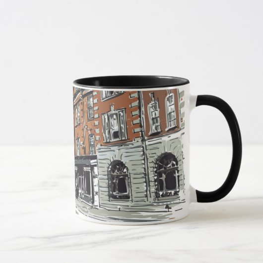 ロンドンの通り場面 マグカップ (右)