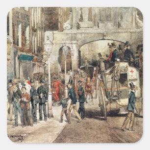 ロンドンの通り1869年 スクエアシール