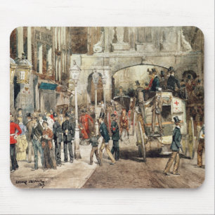 ロンドンの通り1869年 マウスパッド