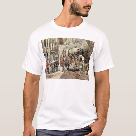 ロンドンの通り1869年 Tシャツ (正面)