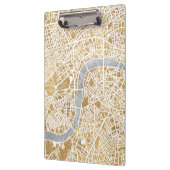ロンドンの金めっきされた都市地図 クリップボード (左)