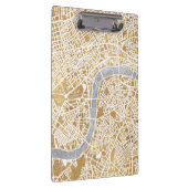 ロンドンの金めっきされた都市地図 クリップボード (右)