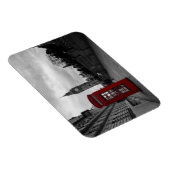 ロンドンの長方形マグネットの赤い電話ボックス マグネット (右側)