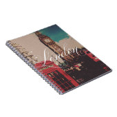 ロンドンの陸標のヴィンテージの写真 ノートブック (右側)