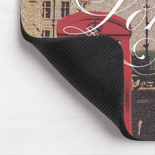 ロンドンの陸標のヴィンテージの写真 マウスパッド (コーナー)